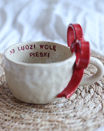 Kubek Ręcznie Robony, Prezent Dla Psiary, Kubek Ceramika, Księżycowa bijoux