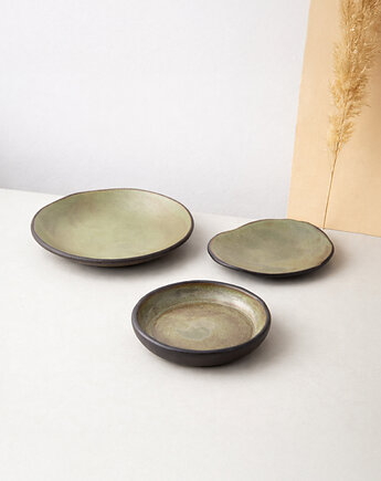 Zestaw małych ceramicznych talerzyków Kanso, Joanna Szewczuk