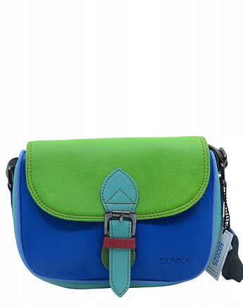 Listonoszka torebka damska skóra naturalna kolorowa oryginalna OLIVKA, Olivka Warsaw