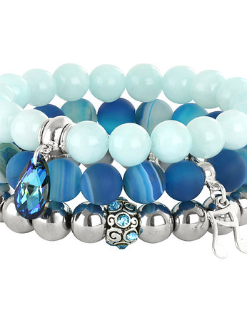 Plava - mint,blue & silver L214, Lavoga