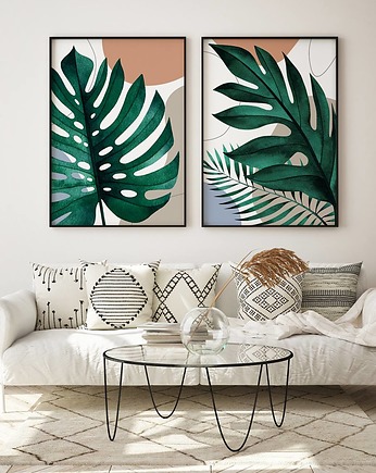 Zestaw boho liście - plakaty, HOG STUDIO