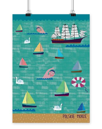 Plakat Polskie Morze, LOVE POLAND DESIGN