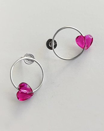 Kolczyki Swarovski SERDUSZKO, Katarzyna Kaminska ART