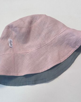 Lniany bucket hat kapelusz idealny na lato, Dom Artystyczny