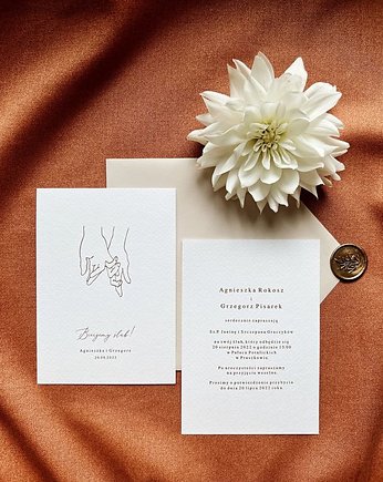 Zaproszenie ślubne Miłość, boho design
