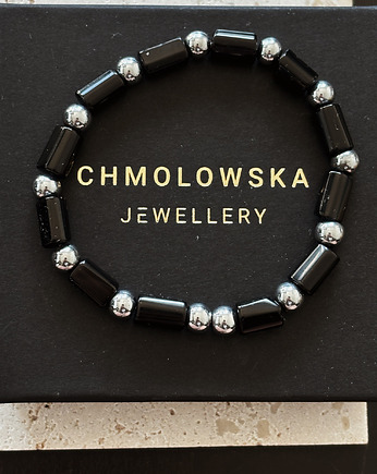 Bransoletka męska Turmalin i Hematyt, Chmolowska Jewellery