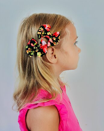 Kokardki na spince  małe kokardki mini kokardki Pieśń nocy, Capillum