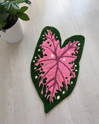 Dywan dywanik Liść Caladium Kaladium, puszek.design