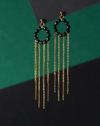 Długie unikatowe kolczyki z łańcuszkami, AT NOON