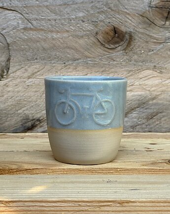 Ceramiczna Czarka Glossy Grey Bike 200 ml  SA, POTPOTSTUDIO