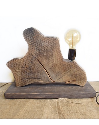Lampa z plastra drewna loft japandi wabi-sabi /1/, Galeriai