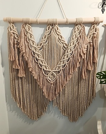 DOSTĘPNA OD RĘKI Makrama boho XL ciepły beż, Home Edition