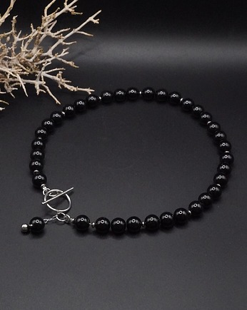 Choker z czarnego turmalinu - Nowoczesny talizman, Unique
