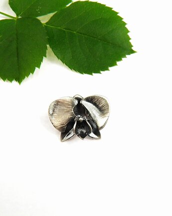 Czarna orchidea - mały wisiorek, VENUS GALERIA