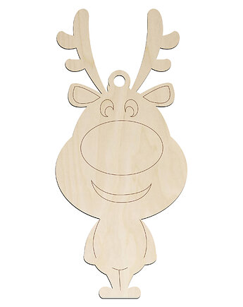 Ozdoby Zawieszki Choinkowe ZESTAW 10SZTUK Renifer Jelonek Decoupage Rudolf, smxdsgn