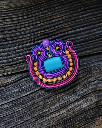 Mandisa pierścionek soutache, Mró Soutache