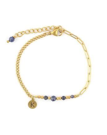 Baby Bestseller! Bransoletka zodiakalna - Ryby Pozłacana stal szlachetna, Kulka Bransoletki