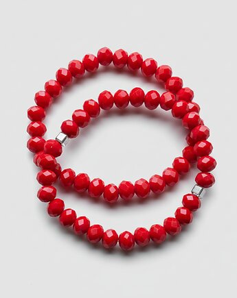 Zestaw 2 czerwonych bransoletek, All My Jewelry