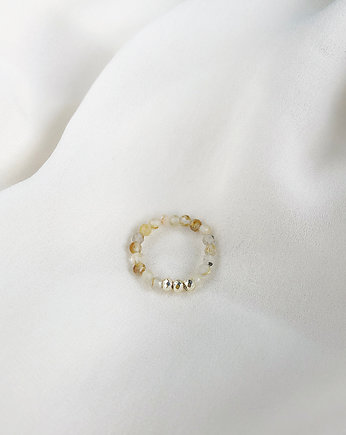 Pierścionek TIA z Kryształem Górskim, Gleeme Jewellery