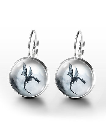 Kolczyki - Czarny smok, yenoo