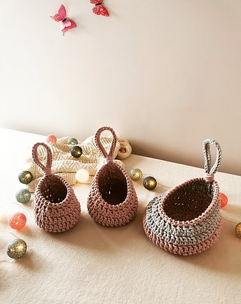 Zestaw 3 koszy wiszących, Lana Design