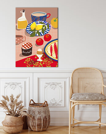 Obraz na płótnie Poranek bez pośpiechu 70x100cm, NOWdeco