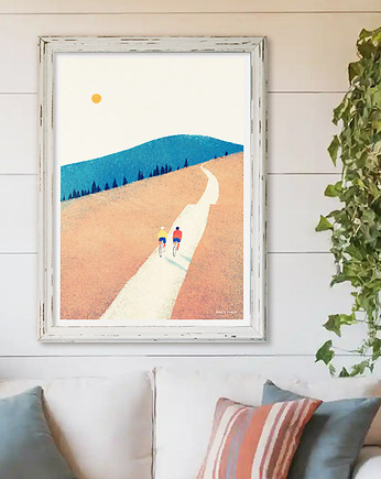 Rower latem - plakat rowerowy, minimalmill