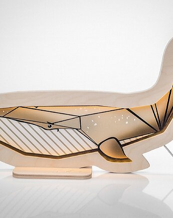 Lampka ścienna Unky - WIELORYB piaskowy, UNKY