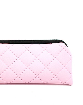 Piórnik kosmetyczka Pudrowy Róż etui do torebki do szkoły w podróż, RękaProduction