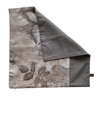 Eko poszewka na poduszkę z wzorem liści ekoprint, HERBE DESIGN