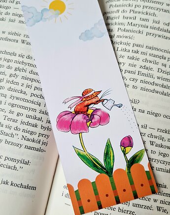 Zakładka Myszka Ogrodniczka, Burgundowe Rysunki