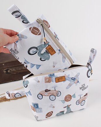 Komplet 3 kosmetyczek  Retro boys, gucialoveskids