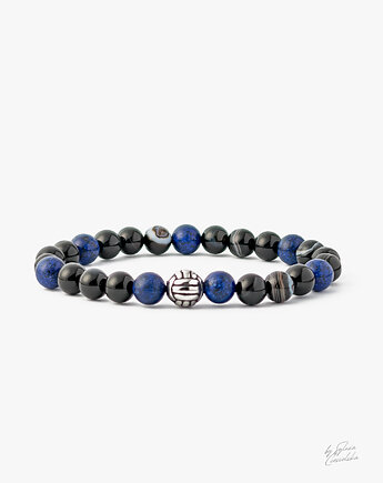 Połączenie dwóch światów: Głęboki agat i królewski lapis lazuli, Black Mamba Jewelry