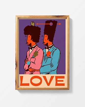 LOVE x gig poster, Justyna Frąckiewicz