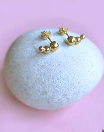 Kolczyki Cosmic Gold - srebro 925 pokryte 24K złotem, Friedman Jewelry