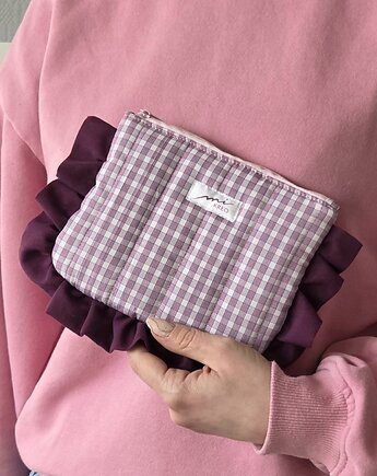 Kosmetyczka falbanka w kratkę, mi.KREO