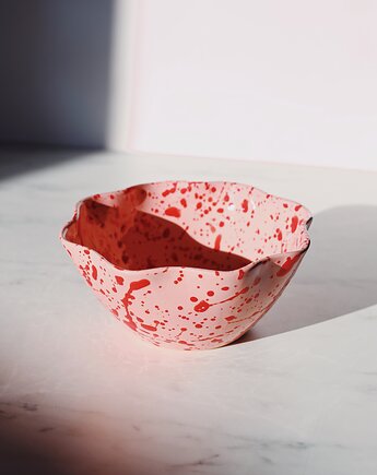 Miska z falbanką, Naturalnie, Z Gliny