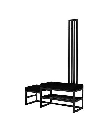 Ławka z Wieszakiem Hol Wiatrołap Biuro Przedpokoju  Kolory Rozmiary LMW-14, EMRA WOOD DESIGN