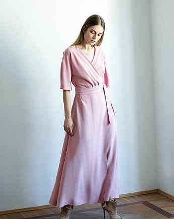 Sukienka wiązana długa, OKAZJE - Prezent na Wieczór panieński