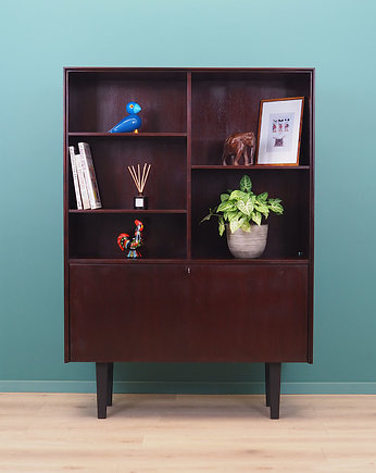 Biblioteczka mahoniowa, duński design, lata 60, produkcja: Dania, Przetwory design