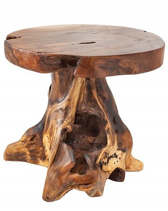 Stolik dekoracyjny korzeń drewno teakowe 40cm, OSOBY - Prezent dla teścia