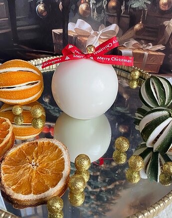 Świeca ekologiczna sojowa dekoracyjna "Christmas Bauble " średnica 80mm, Coccola JEWELLERY