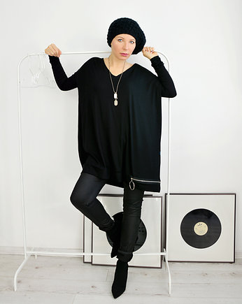 TUNIKA  V Black2 by momo, momo fashion