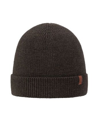 Brązowa czapka  beanie 100% merino wool, EsteraShop