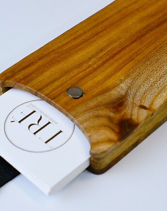 Wizytownik drewniany + NFC