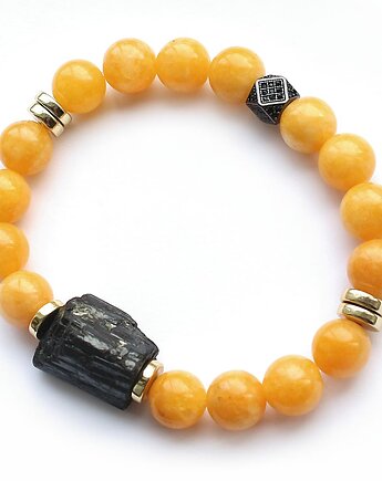 Na wypalenie - Surowy turmalin, jadeit żółty, hematyt, KEIT