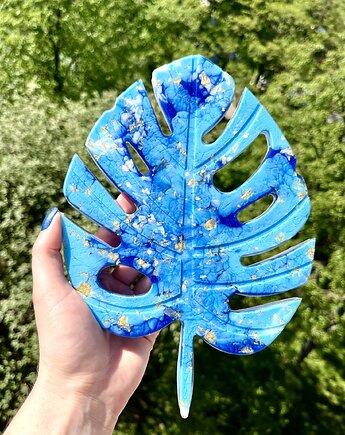 Podstawka taca liść z żywicy epoksydowej, My Resin Design