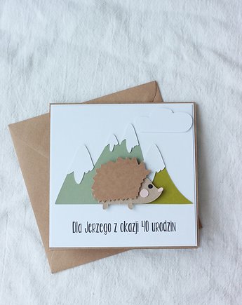 Kartka z jeżem dla Jerzego, papierkarnia