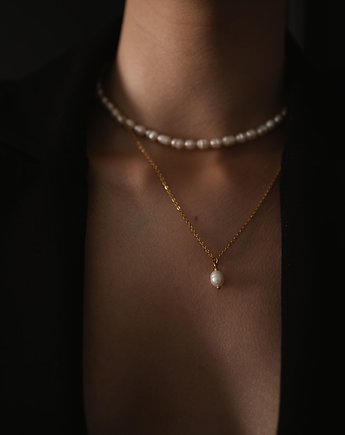 Bianca Perłowy naszyjnik z klasycznym zapięciem, theZuzu store