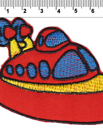 Naszywka naprasowanka PODUSZKOWIEC termoprzylepna haft 8x6,3cm, Wyszywane